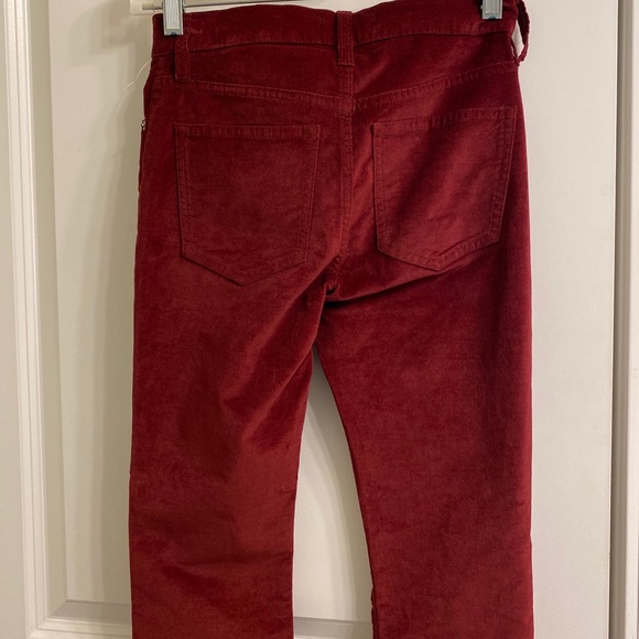 J. Crew 9" high-rise burgundy toothpick jean. - Picture 9 of 14